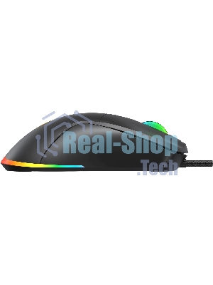 Мышь проводная Oklick 750G черный, 7200 dpi, USB, кнопки - 5