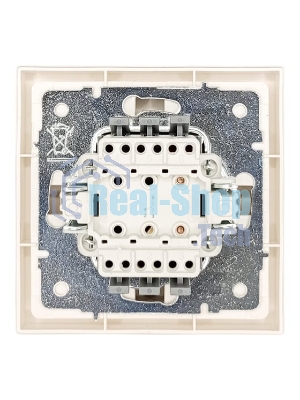 Выключатель проходной 1-кл. СП ZIMA IP20 10А безвинт. зажим слон. кость LEZARD 704-9088-105QC