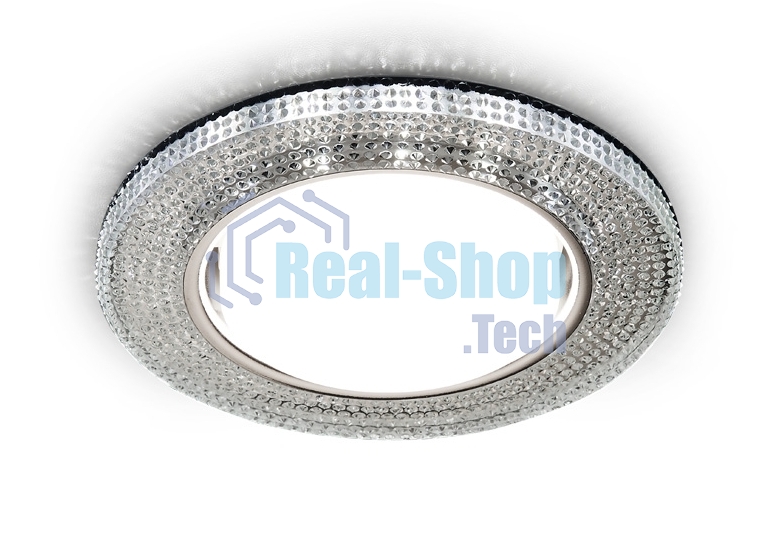 Встраиваемый точечный светильник G290 CH хром/прозрачный GX53+3W(LED WHITE)