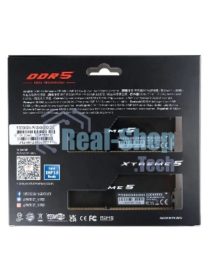 Оперативная память Patriot Viper Xtreme 5, DDR5, 32GB (2x16GB), 7600MHz, CL36, DIMM, с радиаторами, черный