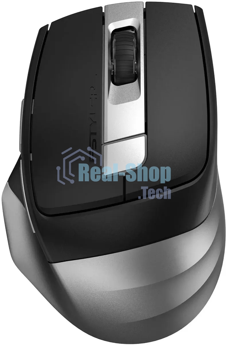 Мышь беспроводная A4Tech Fstyler FB35CS серый/черный, 2000 dpi, радиоканал, Bluetooth, USB, кнопки - 5