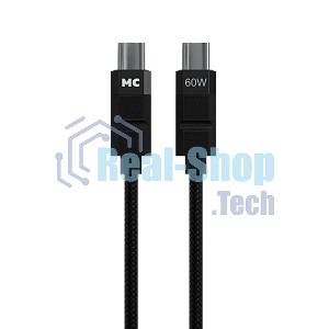 Дата-кабель MORE CHOICE (4620202554987) K87aa 2м USB 3.0A PD60W для Type-C Type-C- 2м, черный
