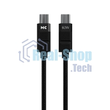 Дата-кабель MORE CHOICE (4620202554987) K87aa 2м USB 3.0A PD60W для Type-C Type-C- 2м, черный