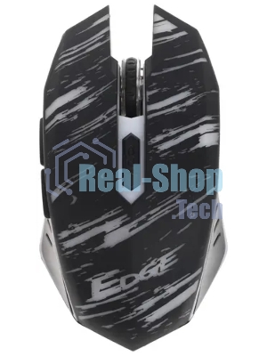 Мышь беспроводная Qumo Edge M17 черный, 2400 dpi, радиоканал, USB, кнопки - 6