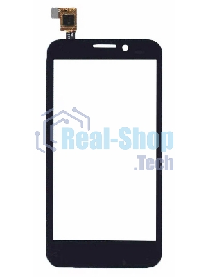 Сенсорное стекло (тачскрин) для Alcatel One Touch Snap 7025D, черное