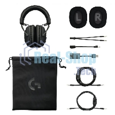 Гарнитура Logitech G Pro X Gaming Headset чёрный, проводная, USB/3.5 мм