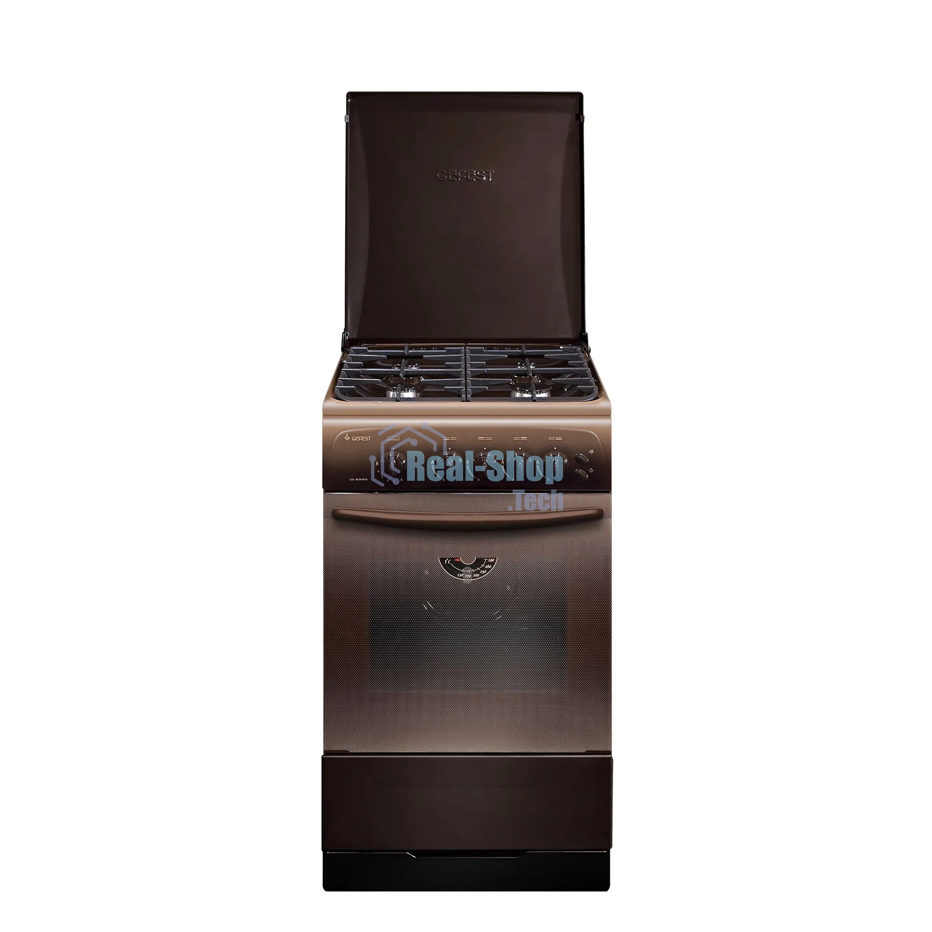Газовая плита Gefest CG 50М04 К19 коричневый, конфорок 4 шт, духовка 42 л, 50 см x 85 см x 57 см