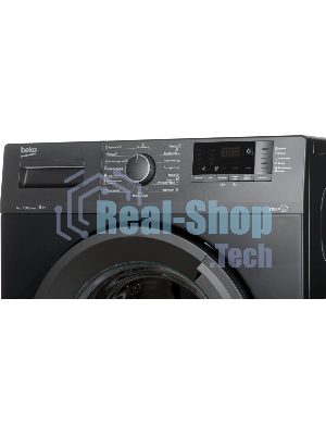 Стиральная машина Beko WSRE6512ZAA черный, загрузка фронтальная 6 кг, 1000 об/мин., класс: А