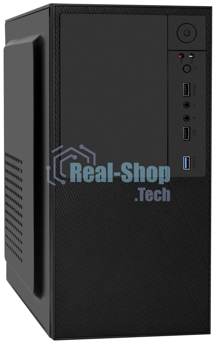 Компьютерный корпус Minitower ExeGate BAA-308U2-AA500 (mATX, БП AA500 с вент. 8см, 1хUSB+2хUSB 3.0, HD Audio, черный)