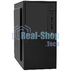 Компьютерный корпус Minitower ExeGate BAA-308U2-AA500 (mATX, БП AA500 с вент. 8см, 1хUSB+2хUSB 3.0, HD Audio, черный)