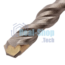 Бур по бетону Denzel двойная спираль, Cobalt W-tip, 12x210 мм, SDS PLUS
