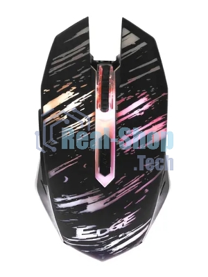 Мышь беспроводная Qumo Edge M17 черный, 2400 dpi, радиоканал, USB, кнопки - 6