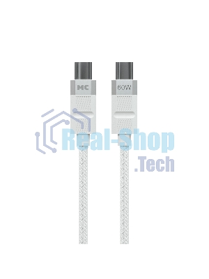 Дата-кабель MORE CHOICE (4620202555007) K87aa 2м USB 3.0A PD60W для Type-C Type-C- 2м, белый