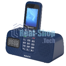 Мобильный телефон Maxvi RT-03 + док-станция, синий