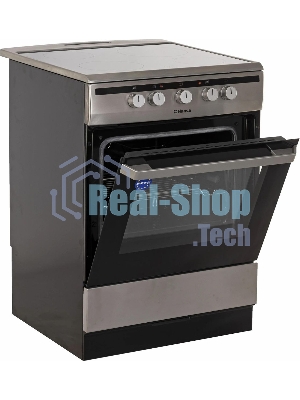 Плита электрическая Hansa FCCX64000 серебристый, конфорок 4 шт, духовка 69 л, 60 см x 85 см x 60 см