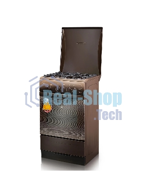 Газовая плита Gefest CG 50М04 К19 коричневый, конфорок 4 шт, духовка 42 л, 50 см x 85 см x 57 см