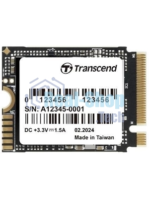 Накопитель SSD Transcend SSD MTE310S, 512Gb, M.2(22x30мм), NVMe, PCIe 4x4, 3D TLC, R/W 3300/1700 Mb/s, IOPs 330 000/690 000, TbW 300, DWPD 0.33, DRAM-less (5 лет)