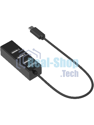 USB-концентратор Buro BPH-C-1906, USB-C, USB 2.0 4 порта, USB