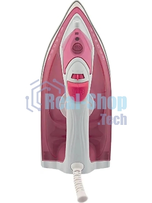 Утюг Scarlett SC-SI30K56 розовый, 2400; Световой индикатор работы: Да; Регулируемый пар до г/мин: 35; Паровой удар до г/мин: 140; Резервуар для воды, мл: 280; Функция разбрызгивания воды: Да; Терморегулятор: Да; Вертикальное отпаривание: Да; Регулировка степени отпаривания: Да; Покрытие подошвы: Керамическая подошва KeramoPro; Самоочистка: Да; Система защиты от накипи ANTI-CALC: Да; Функция автоотключения AUTO-SHUT OFF: Да; Размер утюга Ш*В*Г, мм: 289*120*140; Шарнирное крепление шнура: Да; Длина электрошнура, м: 1.8; Цвет шнура: В цвет корпуса;
