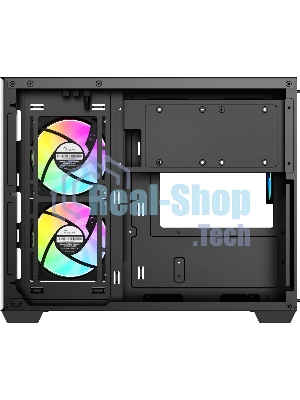 Корпус Ocypus Gamma C54 BK ARGB, Mini-Tower, чёрный, 3 x 120 мм