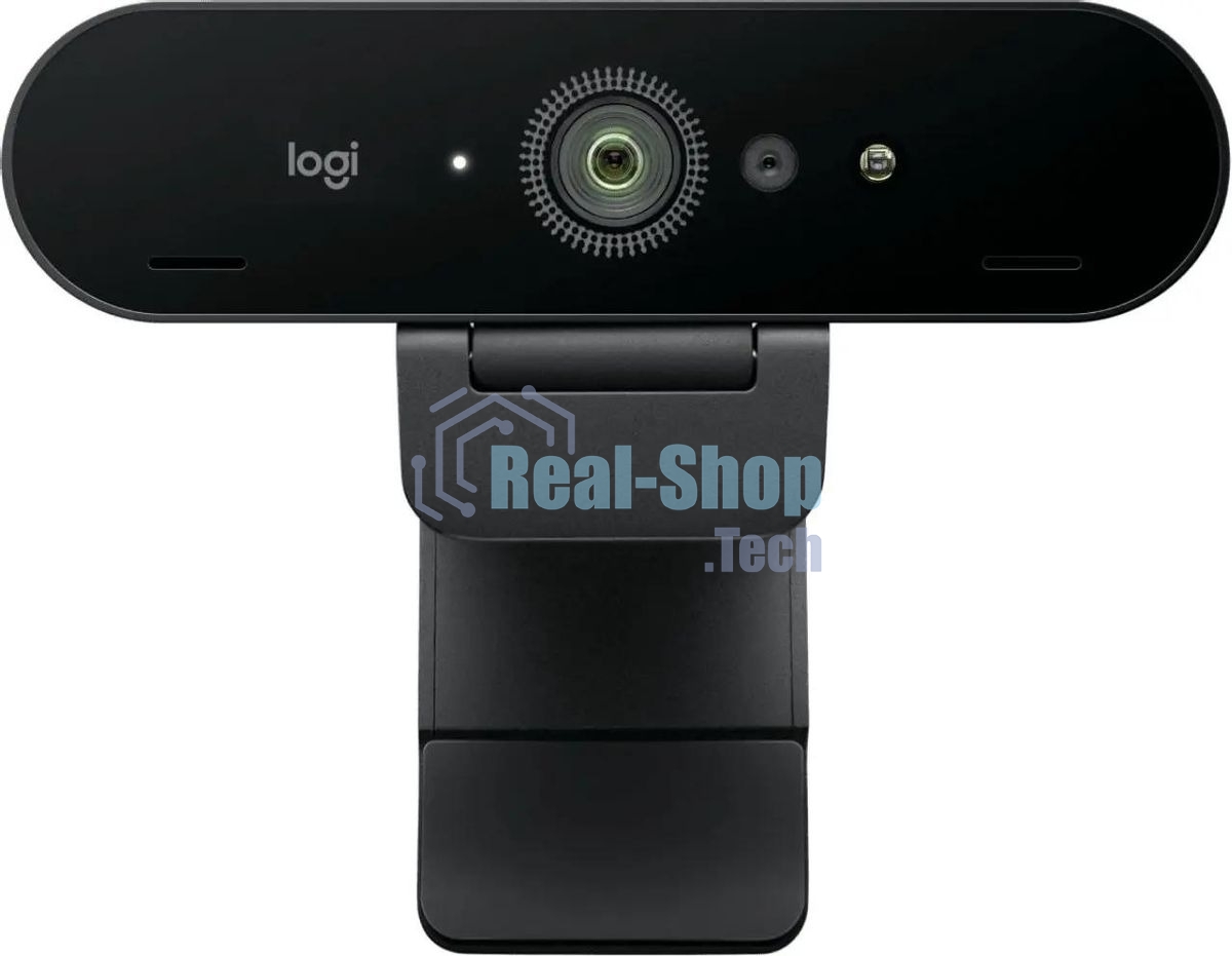 Веб-камера Logitech Brio 4K HDR 3840x2160, 30 кадр/с, USB Type-A, микрофон (2 шт, шумоподавление), автоматическая фокусировка, автоосвещение, HDR, шторка приватности, универсальное крепление