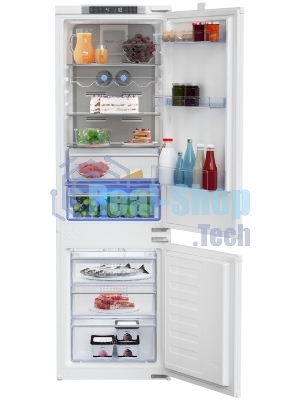 Встраиваемый холодильник Beko BCNA275E3S (7523020054) белый двухкамерный 185/69 л морозилка снизу, No Frost
