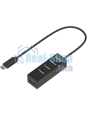 USB-концентратор Buro BPH-C-1906, USB-C, USB 2.0 4 порта, USB