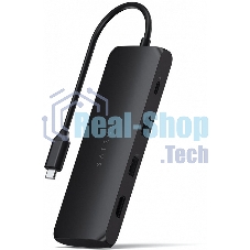 Док-станция (USB-хаб) Satechi ST-UCHSEK USB-C Hybrid Multiport Adapter (with SSD Enclosure M.2 SATA, 2xUSB 3.1, USB Type-C, HDMI), черный