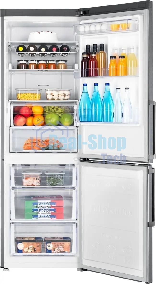 Холодильник Samsung RB33J3515S9/EF серебристый двухкамерный 231/90л морозилка снизу, No Frost