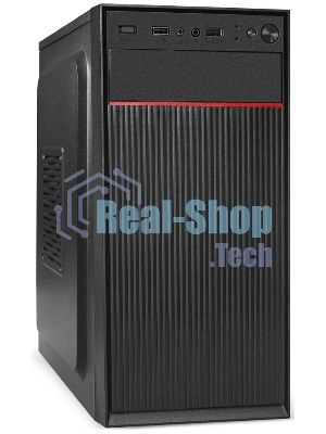 Компьютерный корпус Minitower ExeGate BAA-113-UNS400 (mATX, БП UNS400 с вент. 12см, 2*USB, аудио, черный)