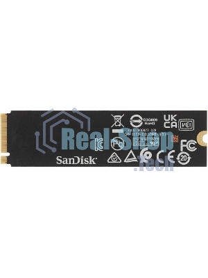 Накопитель SSD Western Digital черный SSD SN7100 M2.2280 PCIe 4.0 500Gb, 6800MBs/5000MBs, TbW 300, WDS500G4X0E, 1 year
