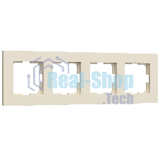 Рамка на 4 поста WERKEL Slab (айвори софт) W0042962