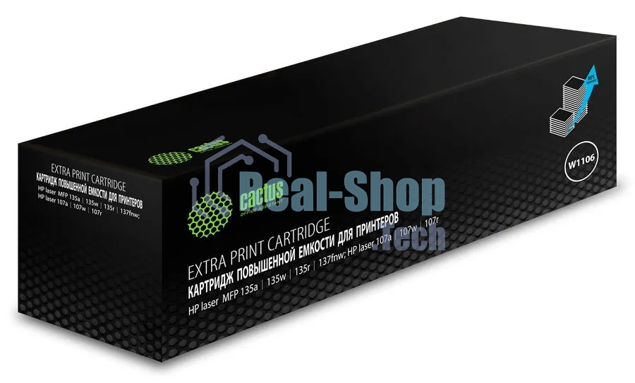 Картридж лазерный Cactus CSP-W1106-MPS черный (5000 стр.) для HP Laser 107a/107r/107w/135a MFP/135r MFP/135w MFP/137fnw MFP