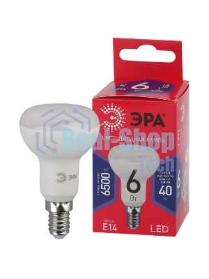 Лампа светодиодная ЭРА RED LINE LED R50-6W-865-E14 R Е14/Е14 6Вт рефлектор холодный дневной свет