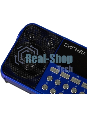 Радиоприемник Сигнал РП-224, бат. 3*АА (не в компл.), 220V, акб 400мА/ч, USB, SD, дисплей, фонарик
