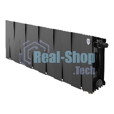 Радиатор биметаллический Royal Thermo PianoForte 200 черный VR80- 12 секц.