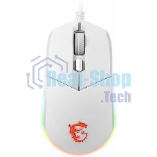 Мышь проводная MSI Clutch GM11 белый, 5000 dpi, USB, кнопки - 6