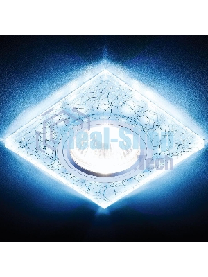 Встраиваемый точечный светильник S227 W/CH/C белый/серебро/MR16+3W(LED COLD)