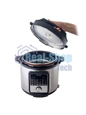 Мультиварка-скороварка Endever Vita-141 черный/стальной, 6.0 л, 1300 Вт, механическое, 18 программ
