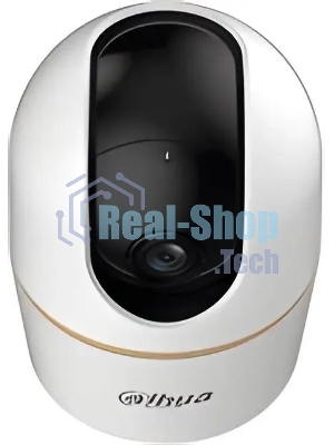 Мини-PT IP-видеокамера Dahua DH-IPC-H4AP-0360B с Wi-Fi 2.4ГГц 4Мп, 1/3” CMOS, объектив 3.6мм, видеоаналитика, ИК до 10м