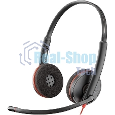 Гарнитура Plantronics Blackwire 3225 чёрный, проводная, USB/3.5 мм