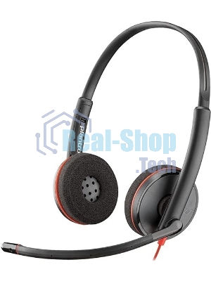Гарнитура Plantronics Blackwire 3225 чёрный, проводная, USB/3.5 мм