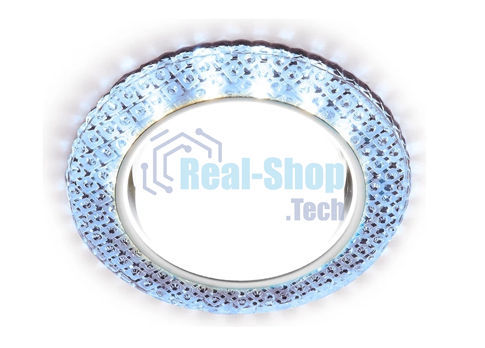 Встраиваемый точечный светильник G296 CL/CLD хром/прозрачный GX53+3W(LED COLD)