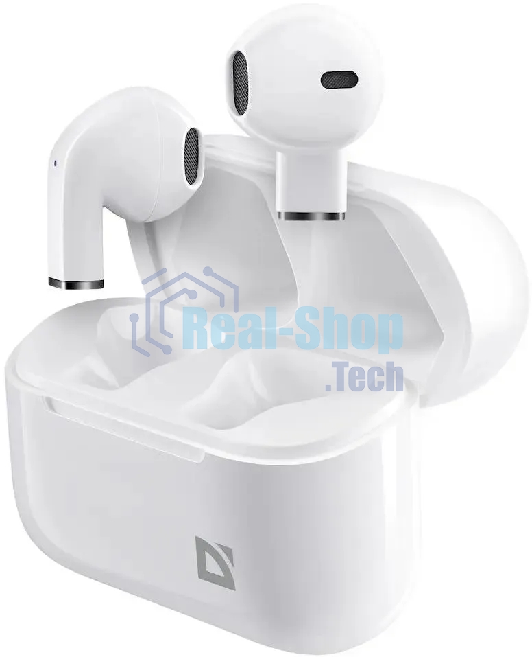 Гарнитура беспроводная DEFENDER (63955) Twins 955 белый, TWS, Bluetooth