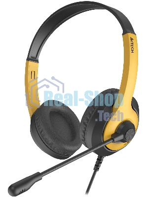 Гарнитура A4Tech Fstyler FH100U желтый/черный, проводная