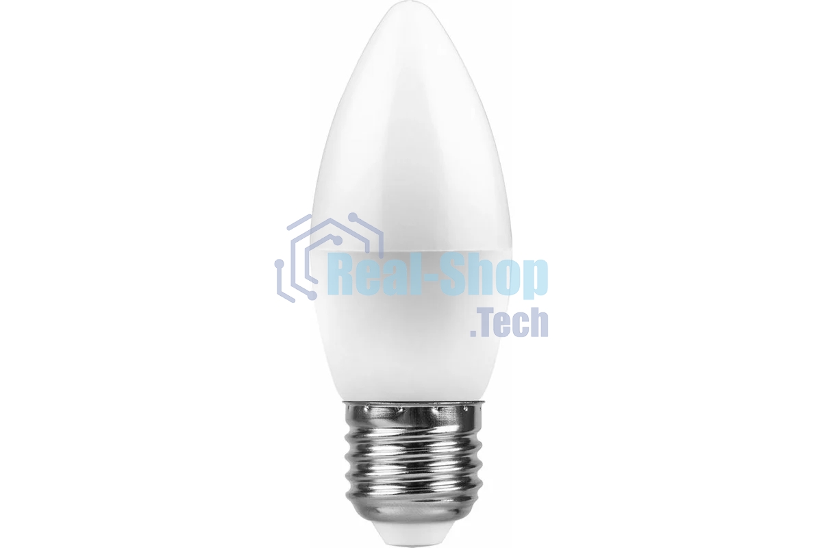 Лампа светодиодная Feron LB-97 7W 230V E27 2700K свеча