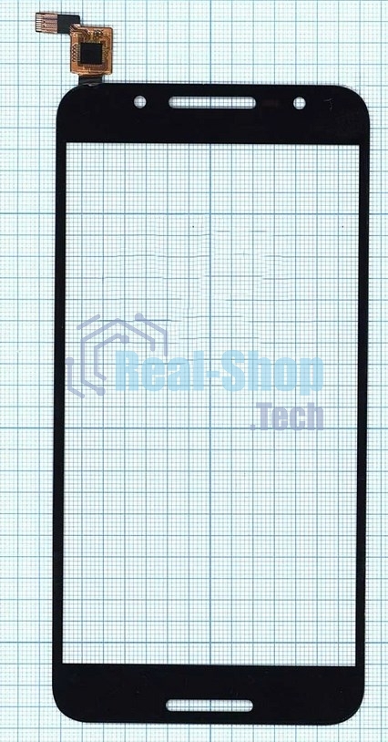 Сенсорное стекло (тачскрин) для Alcatel A7 5090Y, черное