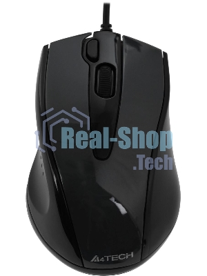 Мышь проводная A4Tech N-500FS черный, 1200 dpi, USB, кнопки - 4