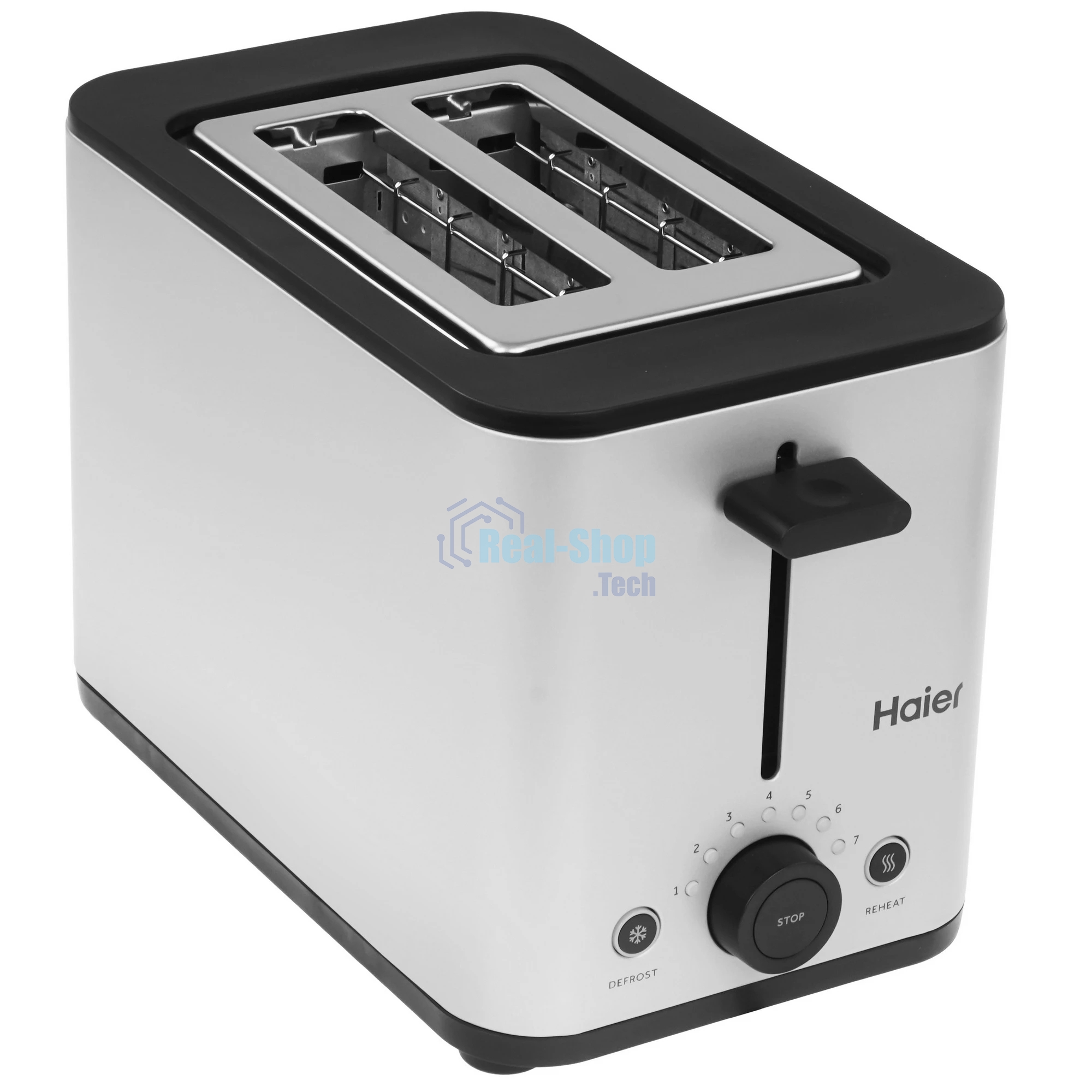 Тостер Haier HT-601 нержавеющая сталь, 900 Вт, 2 слота
