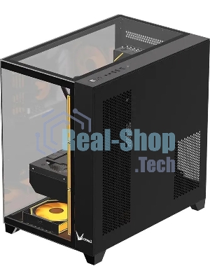 Компьютерный корпус Aerocool/Formula Crystal Z9 FLOE черный без БП ATX 2xUSB 3.0 audio bott PSU